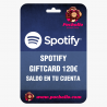 SPOTIFY GIFTCARD DE 120€ 12 MESES ESP
